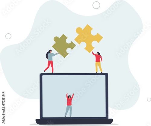 Content marketing strategy for audience engagement.Advertising publications in social media, influencer blogs, posts.flat design with people.