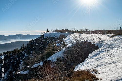 montagne vosges randonnée photographie ciel bleu photo