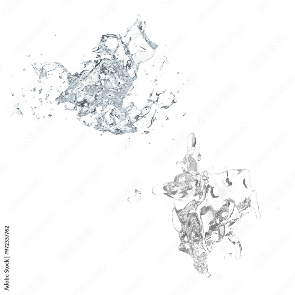 Obraz premium water splash transparent background