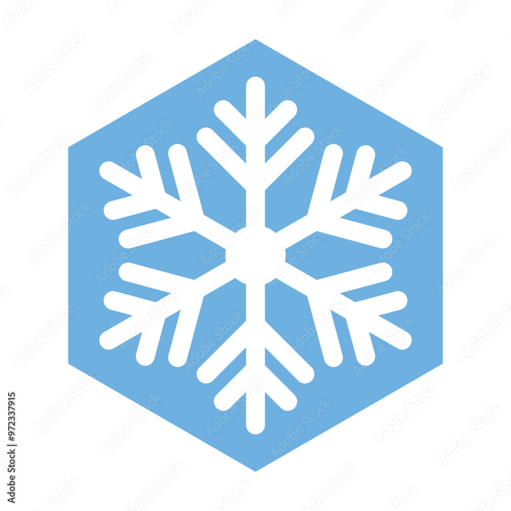 Snowflake isolated on white background. Christmas icon. Vector illustration Snowflake isolated on white background. Christmas icon. Vector illustration