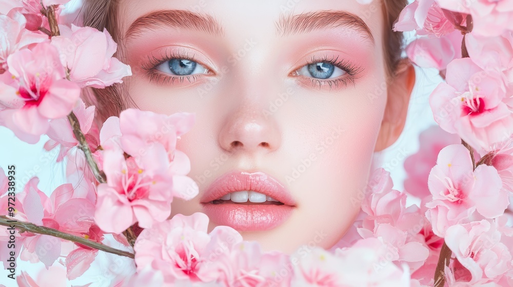 Describe how the image can be used to inspire a marketing campaign for a makeup brand focused on creating flawless, natural beauty looks Describe how the image can be used to inspire a marketing campaign for a makeup brand focused on creating flawless, natural beauty looks