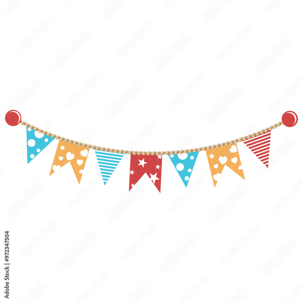 Fototapeta premium Baby shower Flag