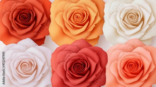 A stunning collection of vibrant flowers in various shades showcasing natural beauty and elegance for any creative project.