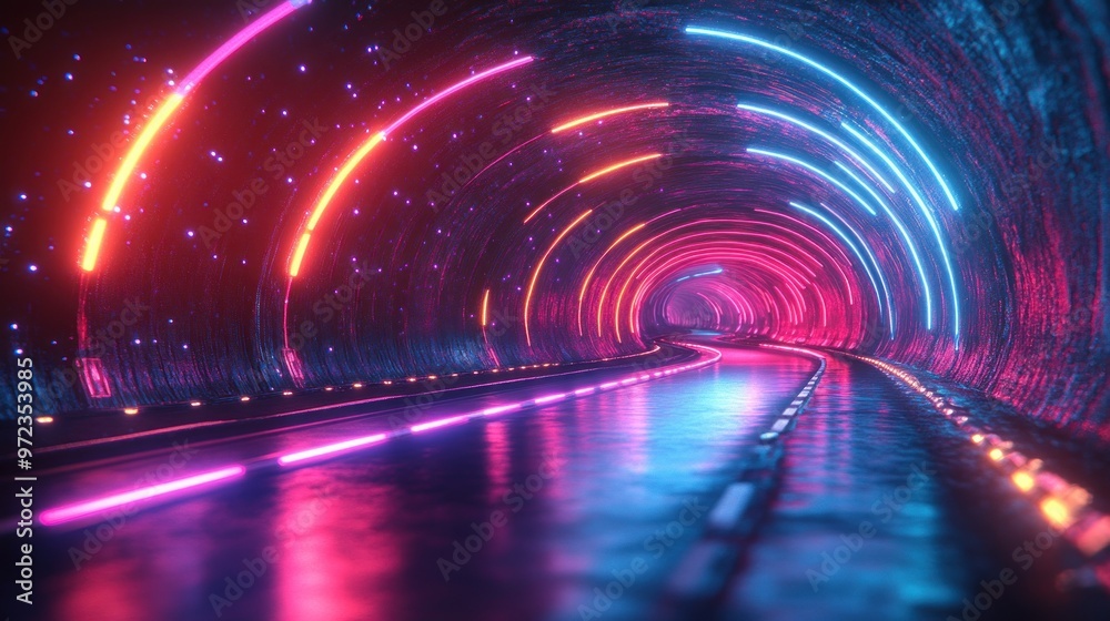Neon Tunnel Road Neon Tunnel Road