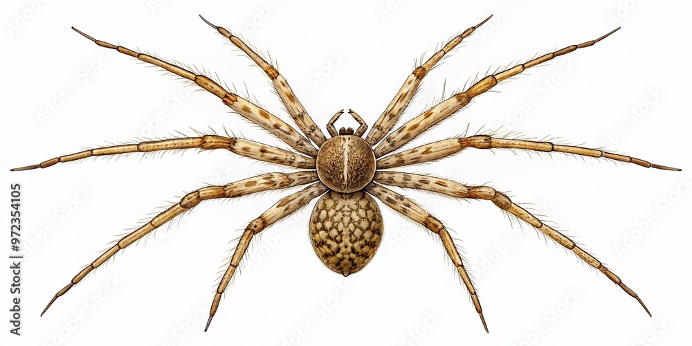 A delicate, intricately detailed illustration of a spider's outline, featuring eight legs and a rounded body, set A delicate, intricately detailed illustration of a spider's outline, featuring eight legs and a rounded body, set