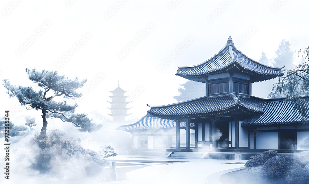 Japanese-style 2D illustrator doodle cartoon for floor tiles and wallpaper Japanese-style 2D illustrator doodle cartoon for floor tiles and wallpaper