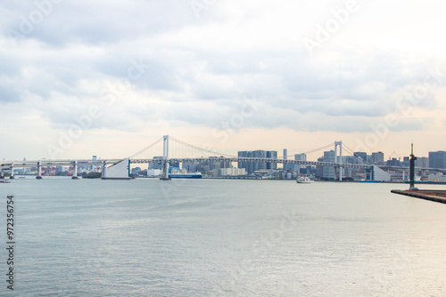 Odaiba artificial island views Tokyo Japan