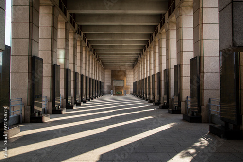 Yongsan-gu, Seoul, South Korea - November 27, 2020: Memorial stones for the dead of 6.25 War at War Memorial of Korea photo