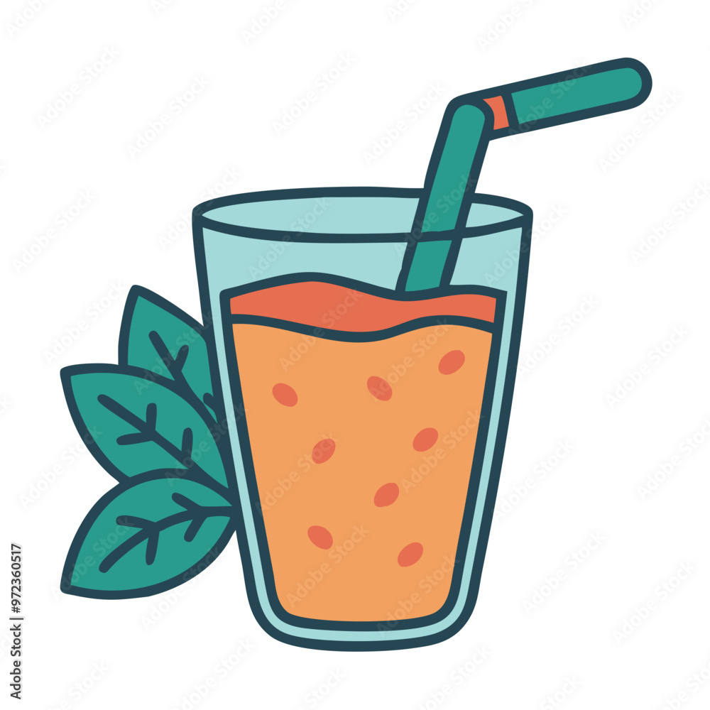 Colorful Green Smoothie Icon, Healthy Beverage, Nutrition and Wellness Symbol Colorful Green Smoothie Icon, Healthy Beverage, Nutrition and Wellness Symbol