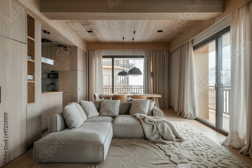 huge living room with sofa