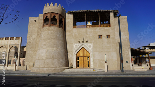 historical landmark and old market and school in AlAhsa Saudi Arabia  photo