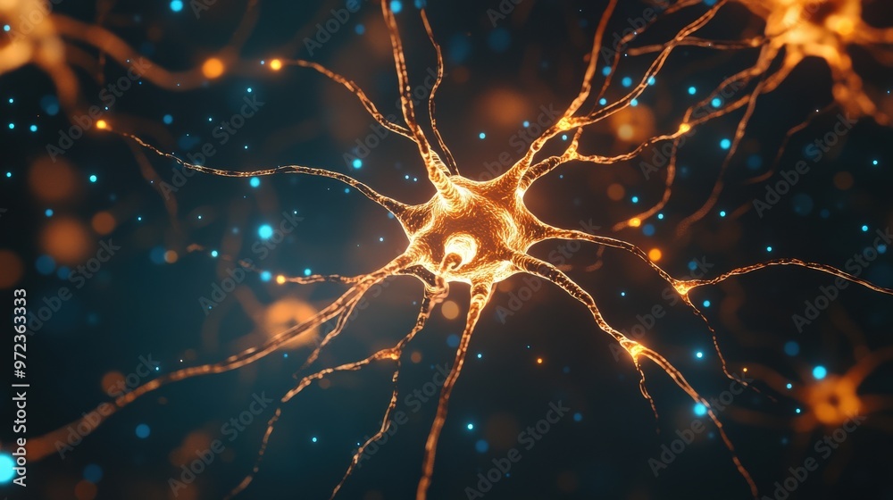 A close up of a brain cell A close up of a brain cell