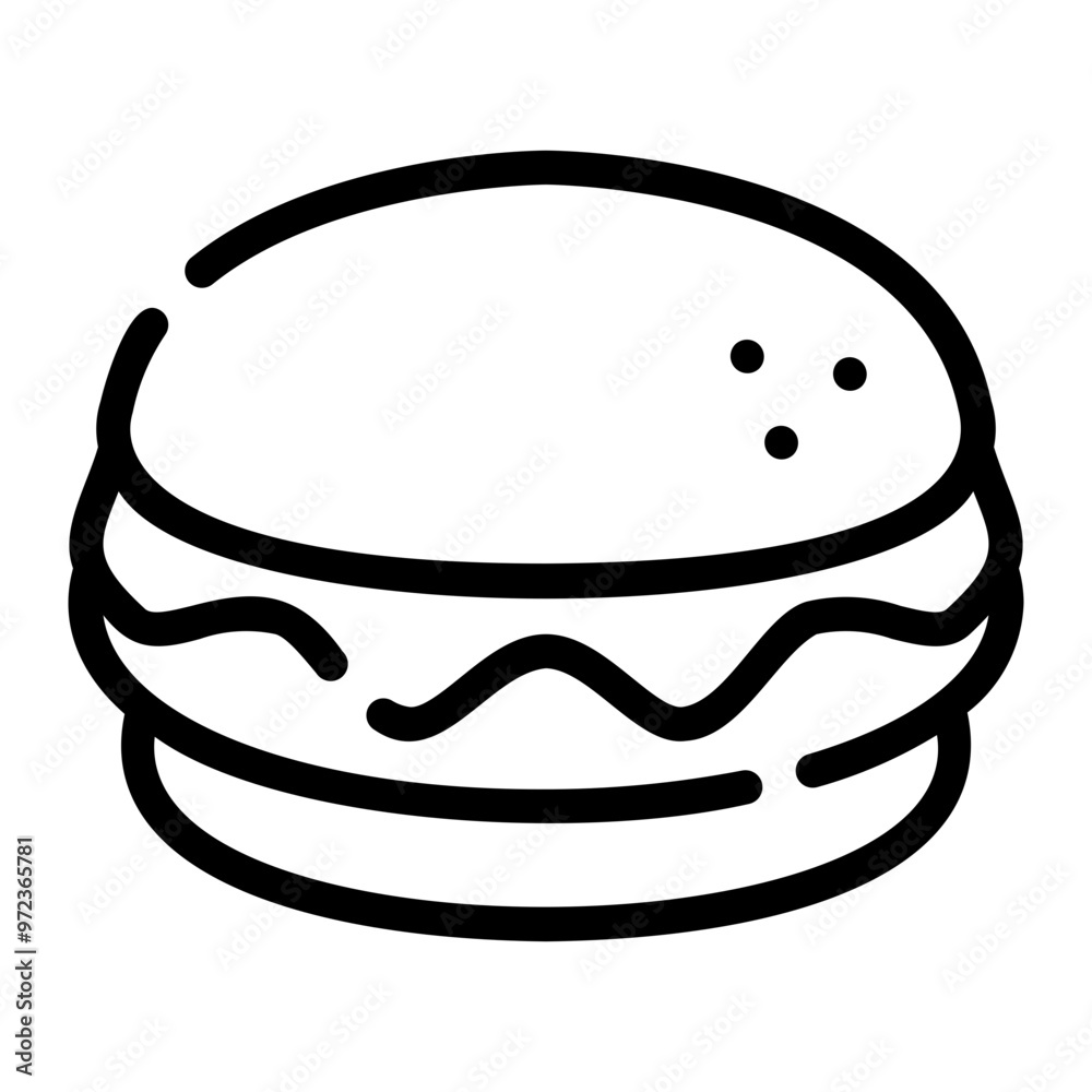 burger Line Icon burger Line Icon