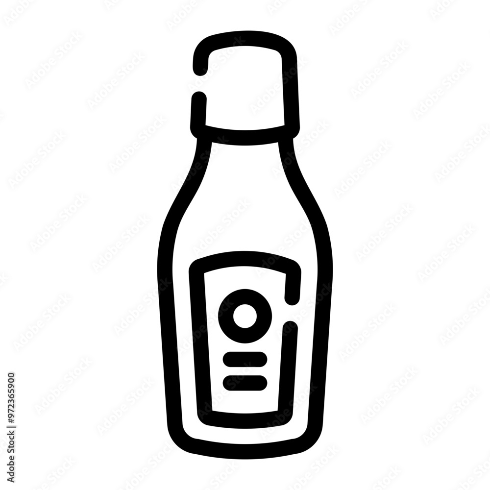 ketchup Line Icon ketchup Line Icon