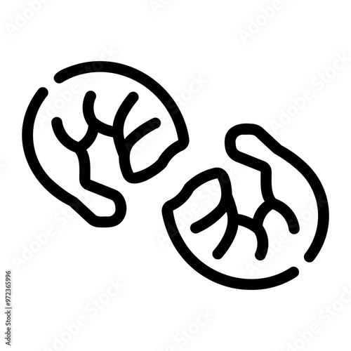 shrimps Line Icon