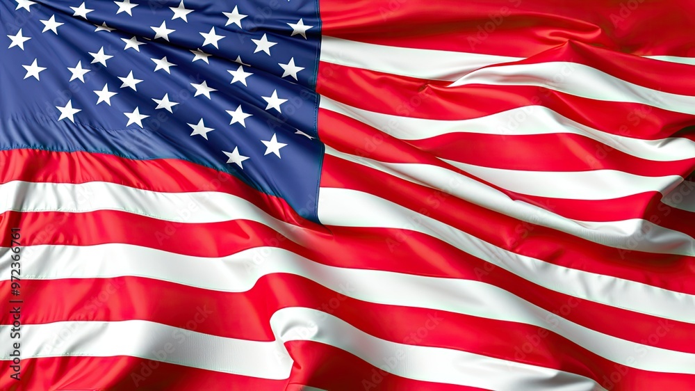 Obraz premium American flag images, Waving the American Flag, a Symbol of Patriotism and Freedom, the flag of the country