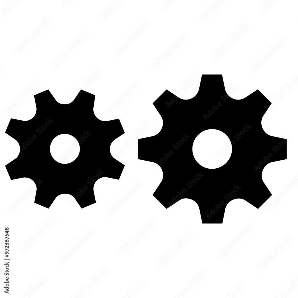 Gearwheel Solid Icon Gearwheel Solid Icon