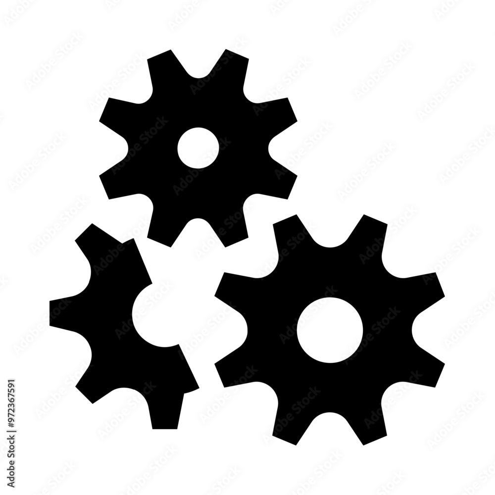 Gearwheel Solid Icon Gearwheel Solid Icon