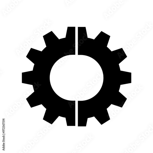 Gearwheel Solid Icon