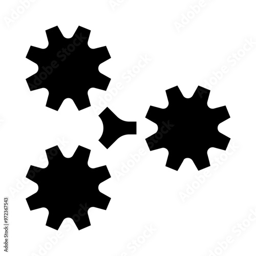 Gearwheel Solid Icon