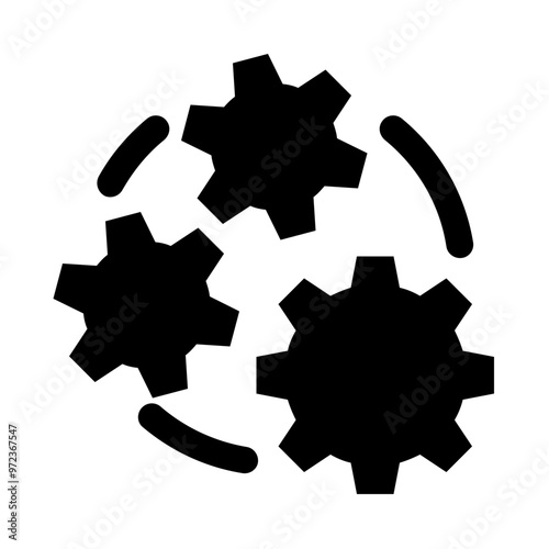 Gearwheel Solid Icon