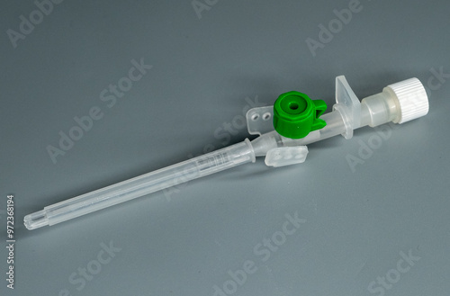 Intravenous catheters with injection ports are medical devices used to deliver medications, fluids, or blood directly into a vein. An intravenous catheter with an injection port consists of a flexible photo