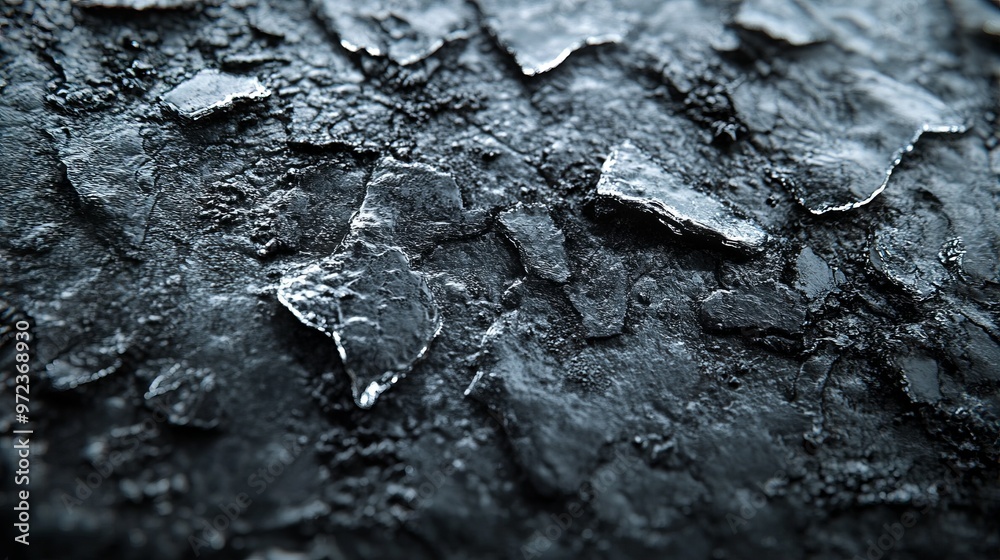 Detailed shot of ice forming on a metal surface, with the cold, hard texture of the metal contrasting with the smooth ice. 4K hyperrealistic photo.