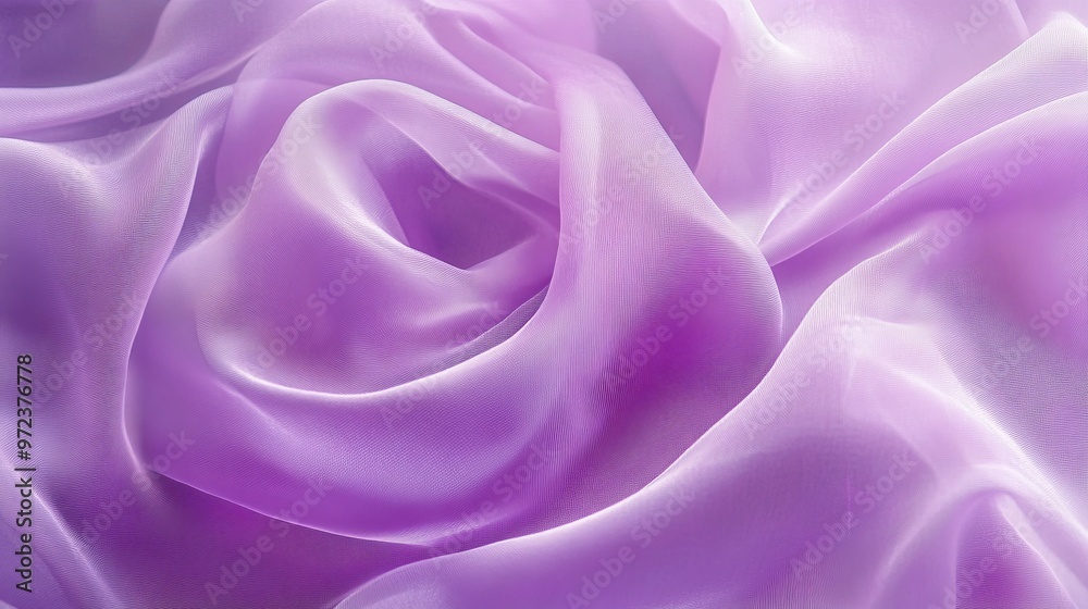 Fototapeta premium Floating lilac fabric