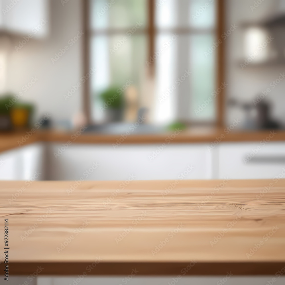 kitchen table background, wood counter top on blur of white clean abstract home interior with bokeh. used for display or montage your wooden for dining background. table banner kitchen table background, wood counter top on blur of white clean abstract home interior with bokeh. used for display or montage your wooden for dining background. table banner