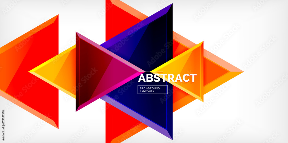 Abstract background - glossy triangles. Vector Illustration For Wallpaper, Banner, Background, Card, Book Illustration, landing page Abstract background - glossy triangles. Vector Illustration For Wallpaper, Banner, Background, Card, Book Illustration, landing page