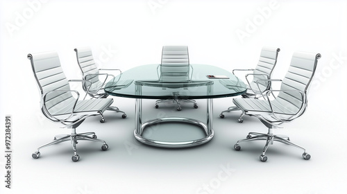 A clean and modern office c...
