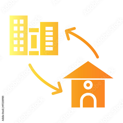 outsource employees  Gradient icon