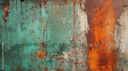 Worn Texture with Rust for Industrial or Grunge Design Generative AI