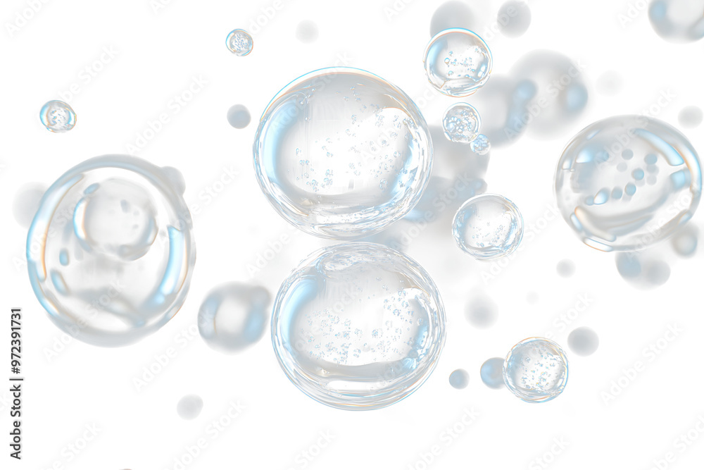 Crystal Glass Sphere Shapes Isolated on White Crystal Glass Sphere Shapes Isolated on White