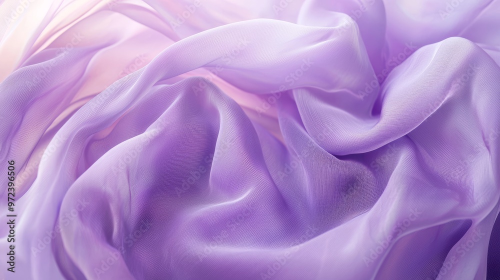 Obraz premium Soft Focus Lilac Fabric Texture for Fashion or Design Backgrounds Generative AI