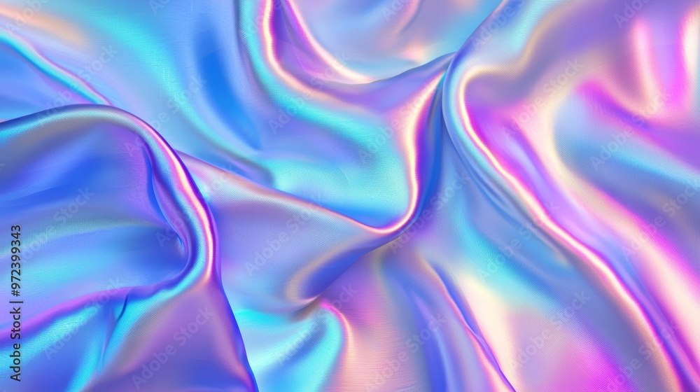 Obraz premium Abstract Iridescent Gradient Background for Futuristic and Creative Designs Generative AI
