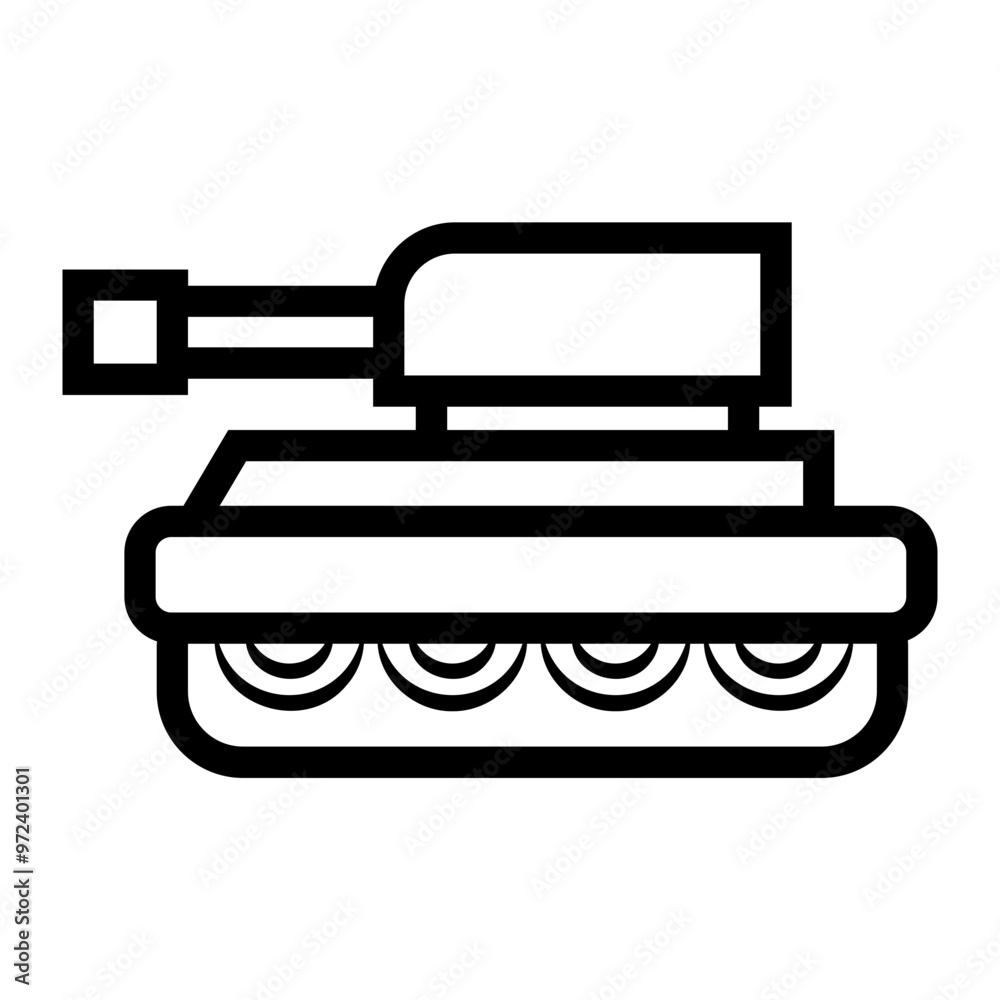 tank Line Icon tank Line Icon