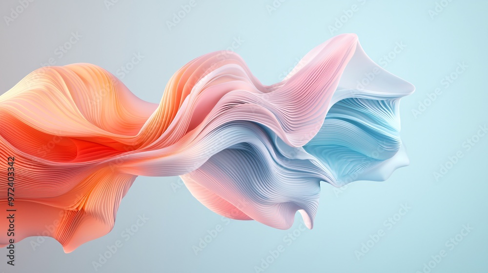 A 3D abstract shape that appears to float off the screen, with dynamic colors and depth, creating a captivating visual, A 3D abstract shape that appears to float off the screen, with dynamic colors and depth, creating a captivating visual,