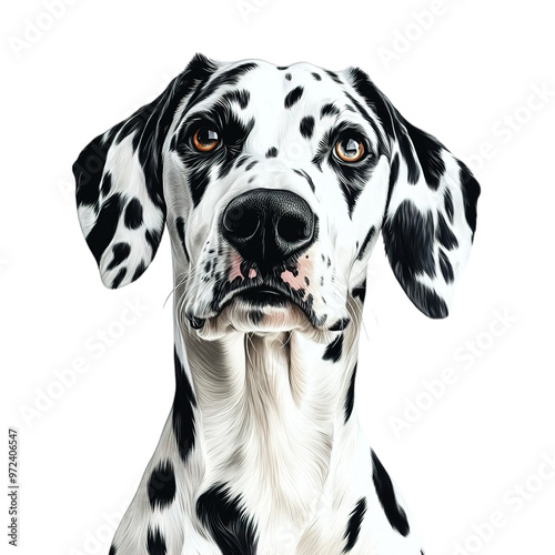 dog isolated on white