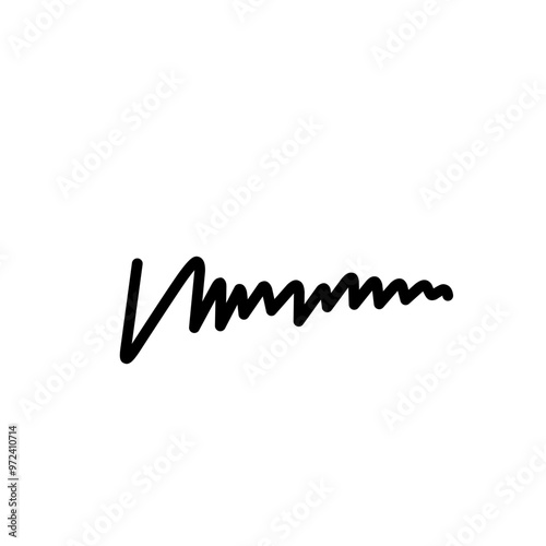doodle writing lines