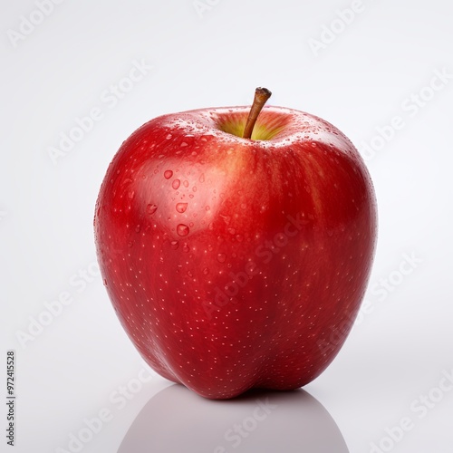 Red apple isolated on white background