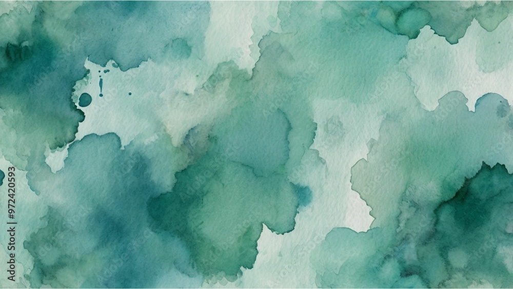 Obraz premium abstract watercolor background blue green