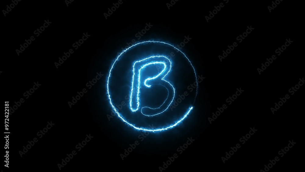 Abstract Neon Font Illustration Background. Abstract Neon Font Illustration Background.