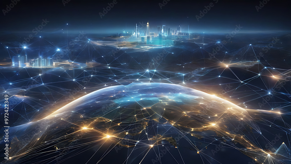 blue planet earth for communication network blue planet earth for communication network