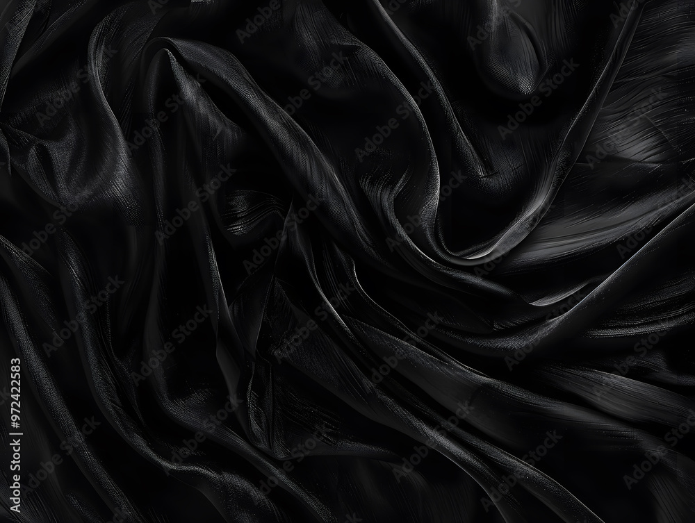 Obraz premium Black texture background with copy space. Neural network AI generated art