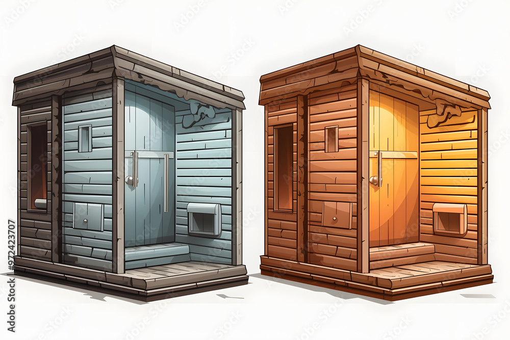 sauna illustration