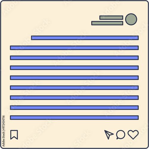 Abstract blogpost graphic with bullet points and lines, symbolizing structured information.