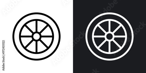 Car wheel icon