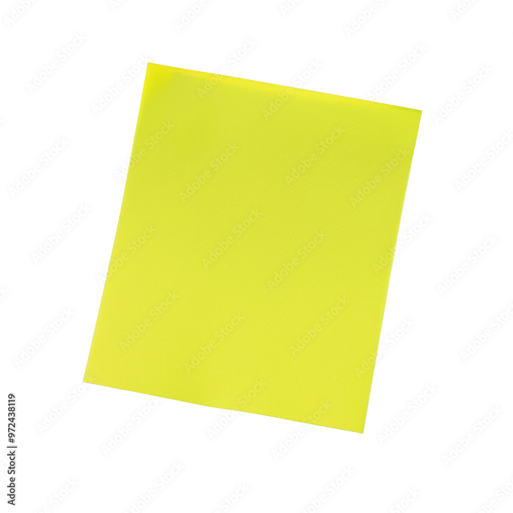 Bright Yellow Sticky Note Isolated on a Clean Background. Bright Yellow Sticky Note Isolated on a Clean Background.