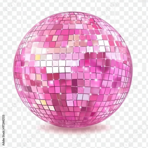 Pink Disco Ball Reflective Party Vibes